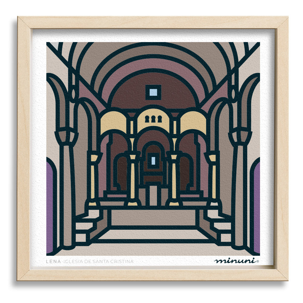 Lámina Iglesia de Santa Cristina, LENA