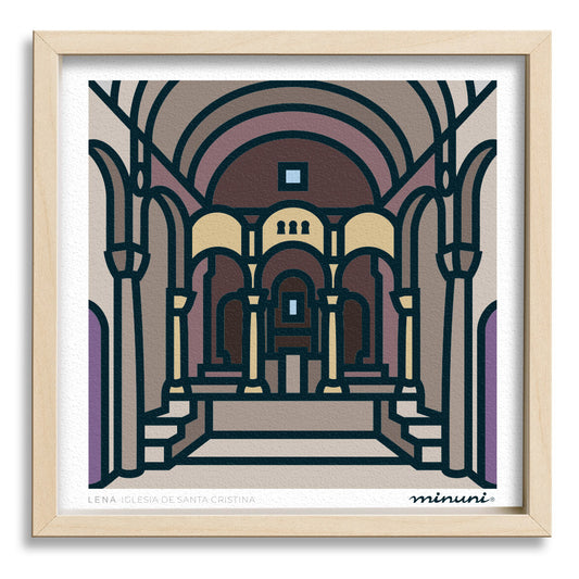 Lámina Iglesia de Santa Cristina, LENA