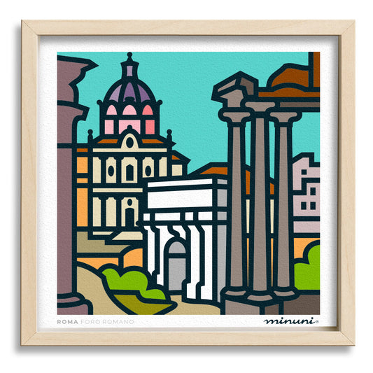 Art print inspired in Roman Forum