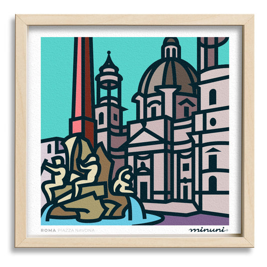Lámina Piazza Navona, ROMA