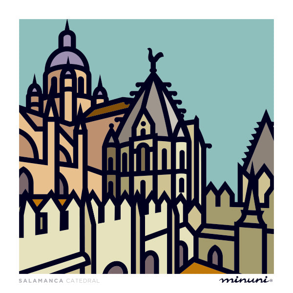 Lámina inspirada en la Catedral de Salamanca