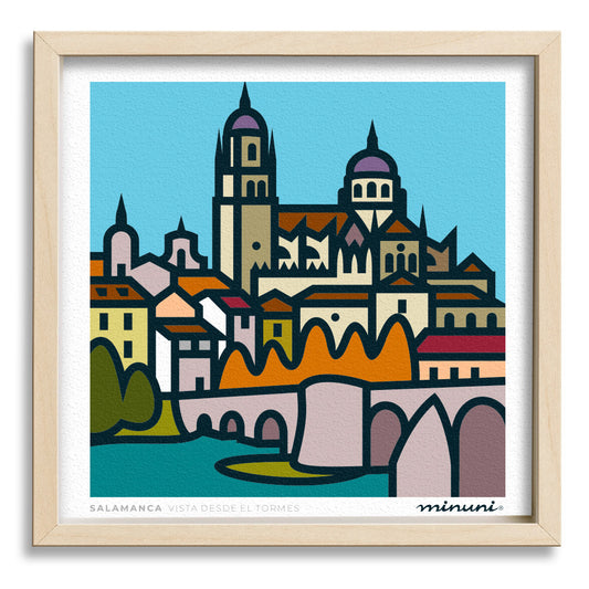 Lámina Vistas desde el Tormes, SALAMANCA