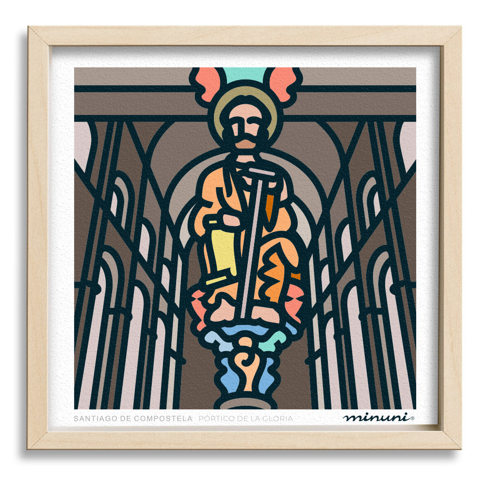 Lámina Pórtico de la Gloria