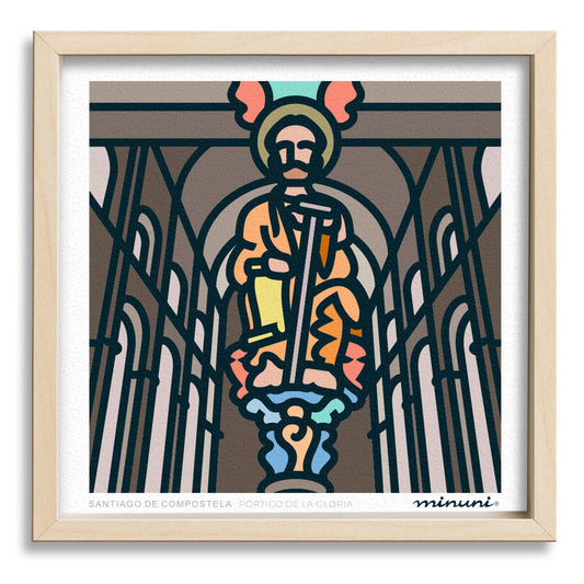 Lámina Pórtico de la Gloria