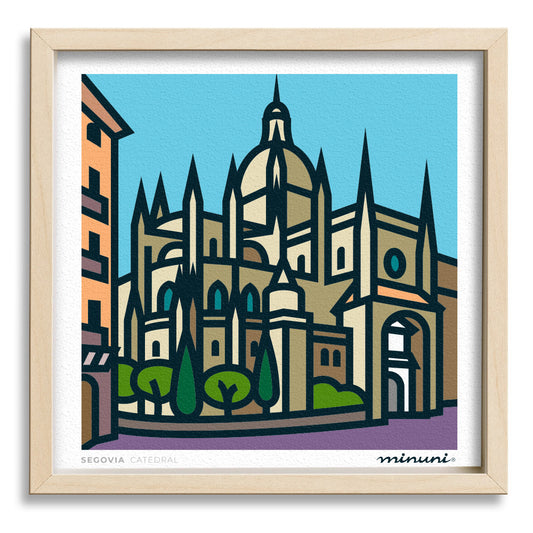 Lámina La Catedral, SEGOVIA