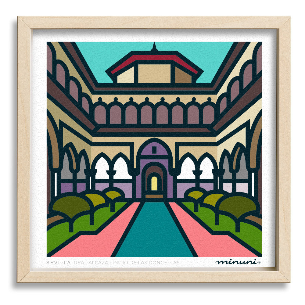 Lámina Patio de las Doncellas