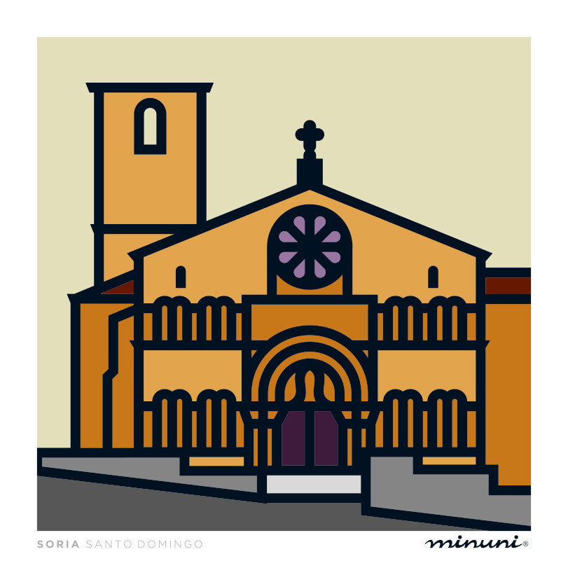 Lámina artística inspirada en Santo Domingo de Soria