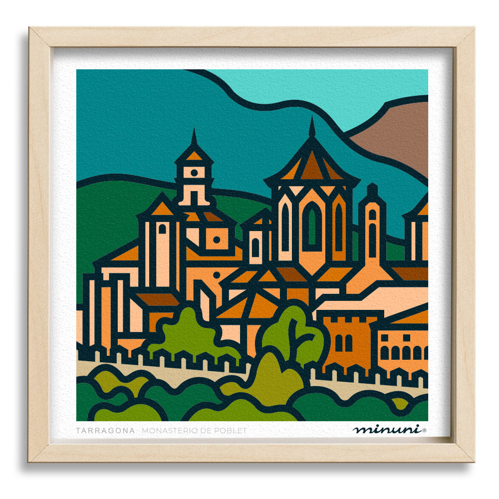 Lámina Monasterio de Poblet