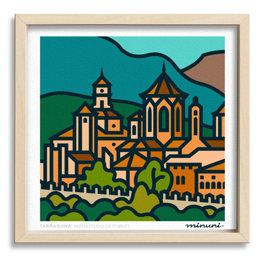 Lámina Monasterio de Poblet