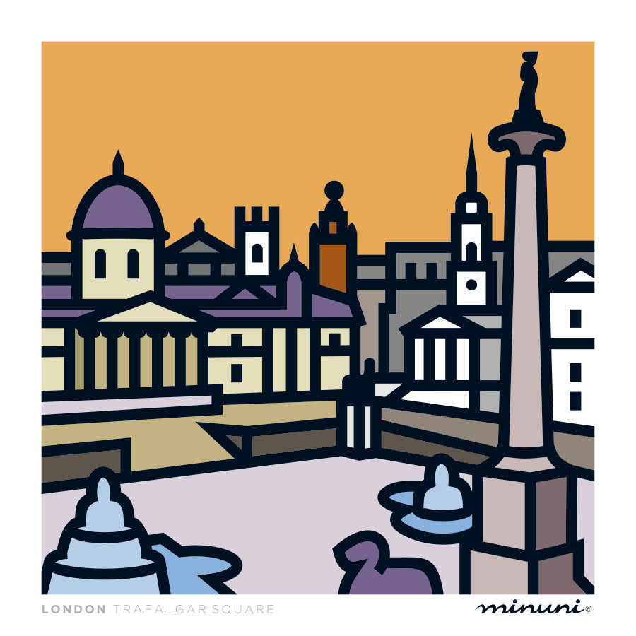 Art print inspired in Trafalgar Square