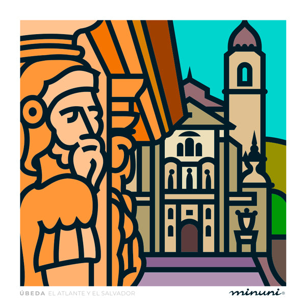 Lámina Úbeda Atlante y Salvador