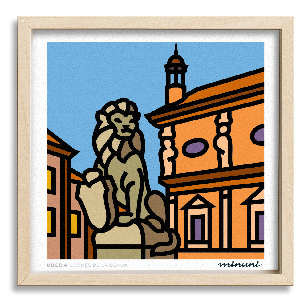 Lámina Úbeda Leones de la Lonja
