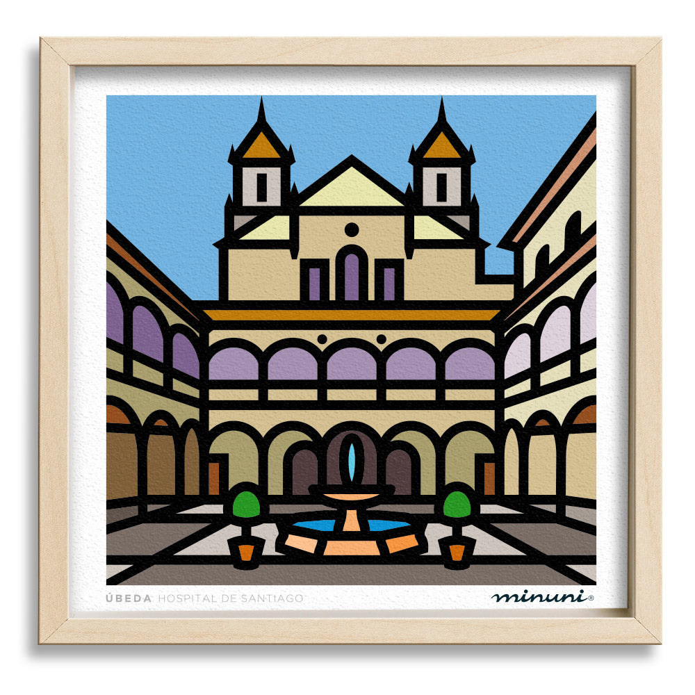 Lámina Úbeda Hospital de Santiago