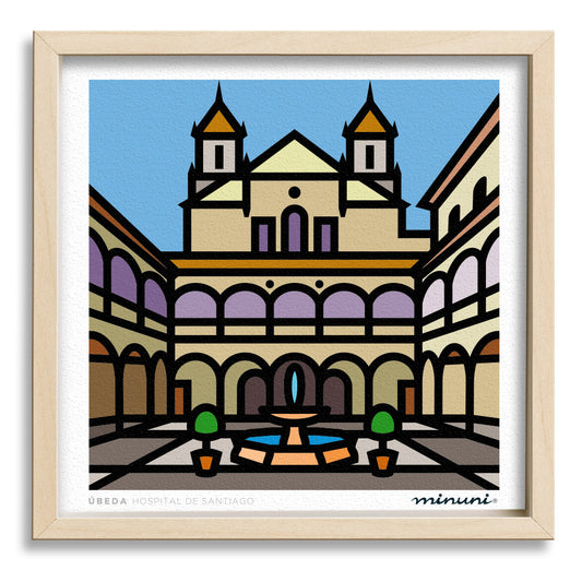 Lámina Úbeda Hospital de Santiago