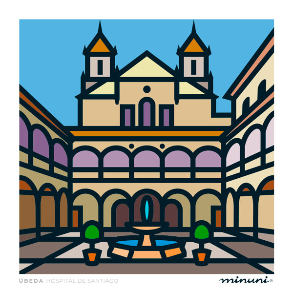 Lámina Úbeda Hospital de Santiago