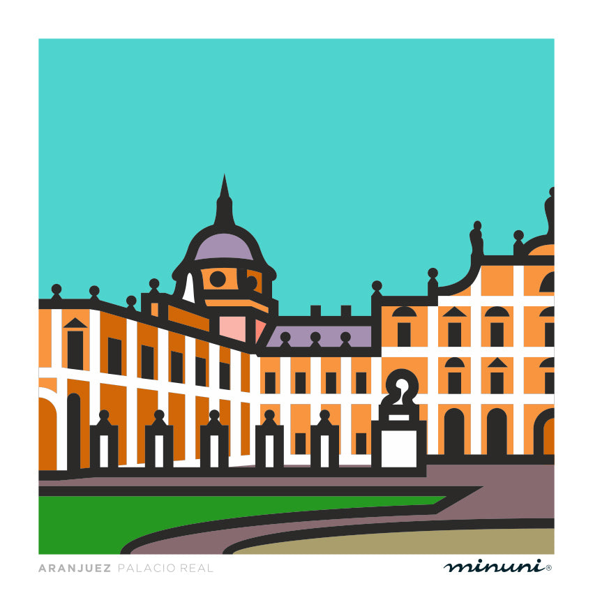 Lámina Palacio Real, ARANJUEZ