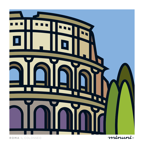 Art print inspired in The Roman Colosseo