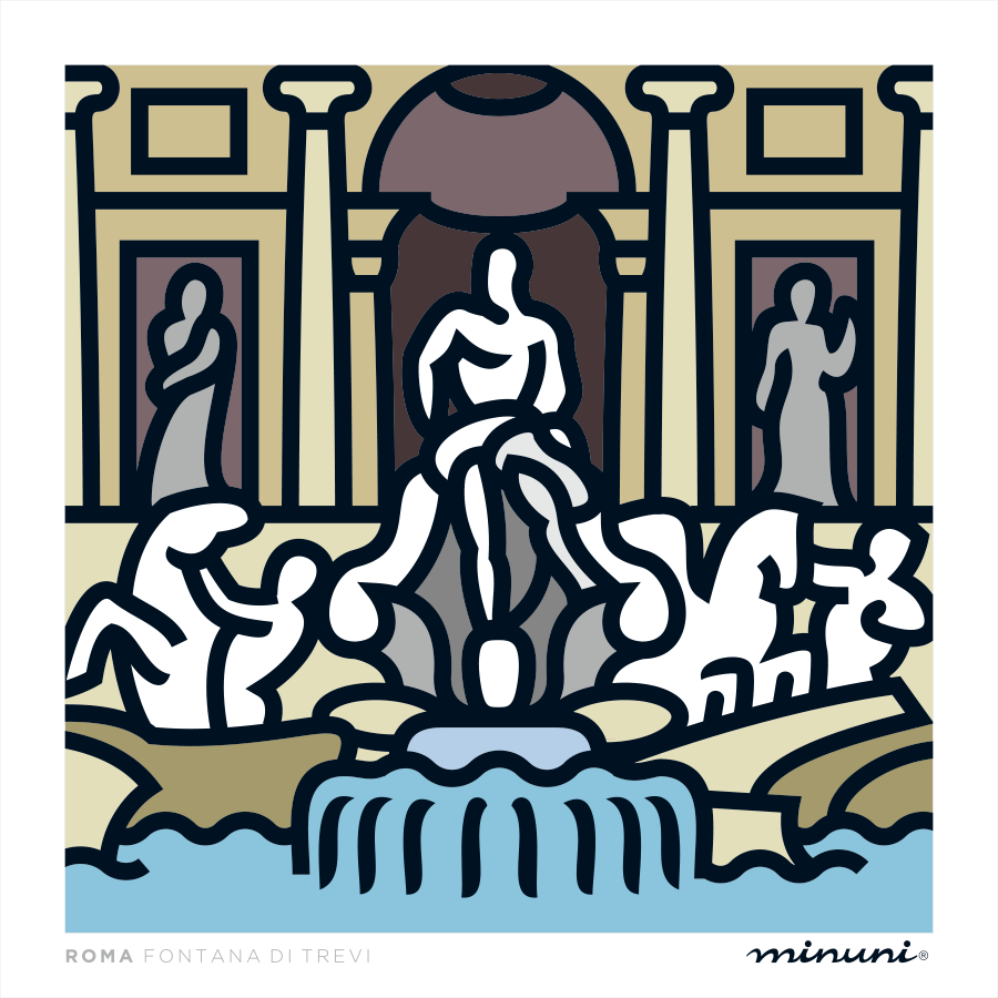 Art print inspired in Fontana di Trevi