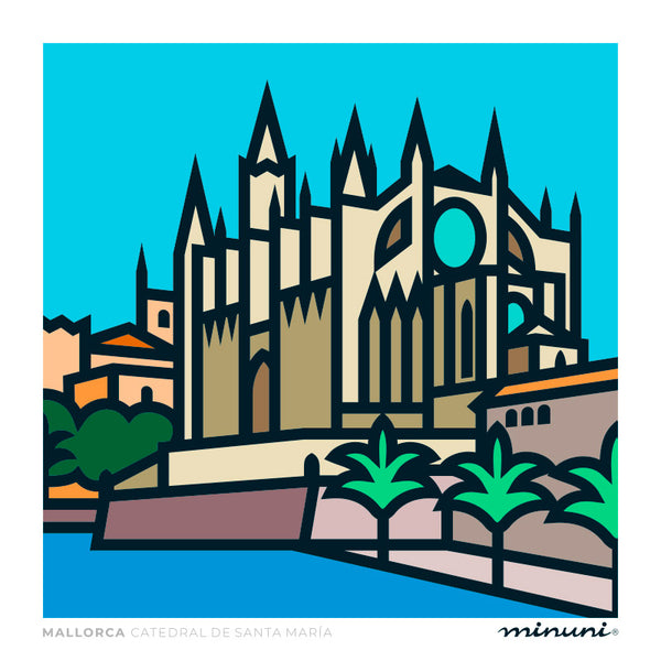 Lámina Catedral de Mallorca, La Seu