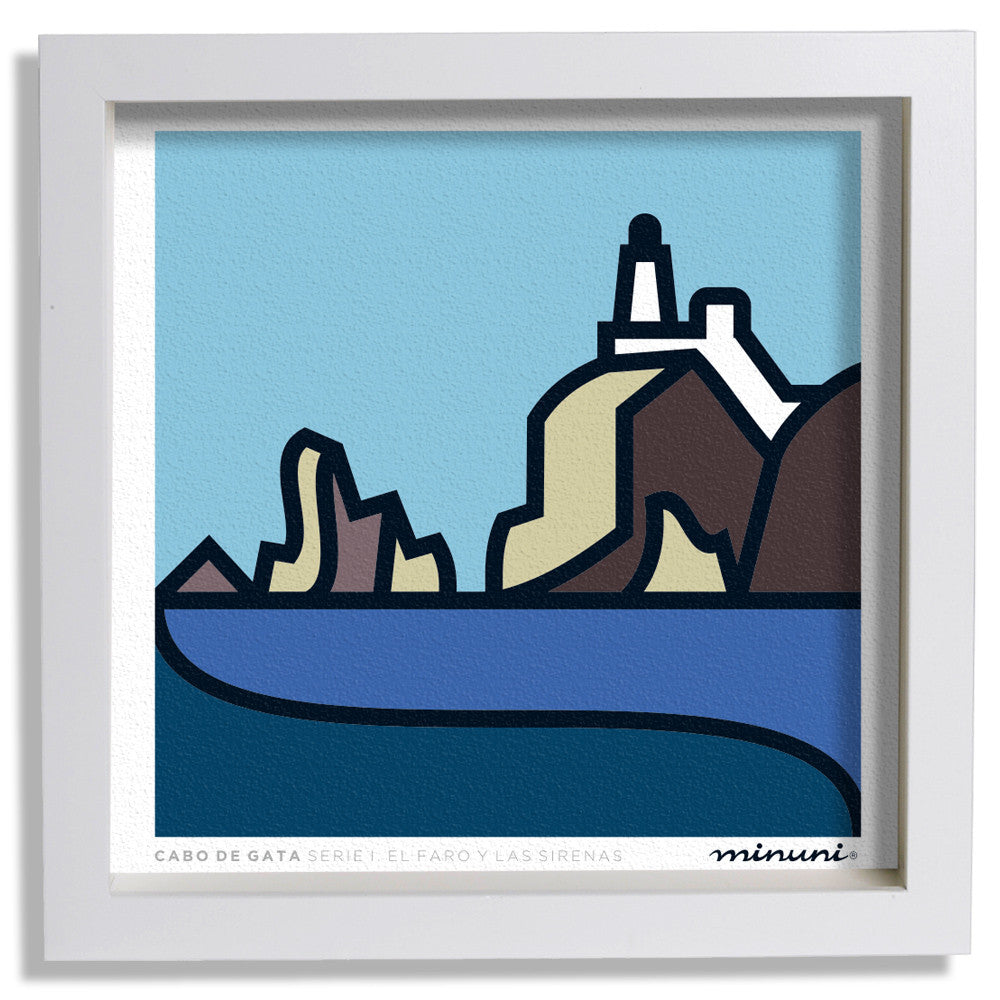 Lámina El Faro y las Sirenas, CABO DE GATA