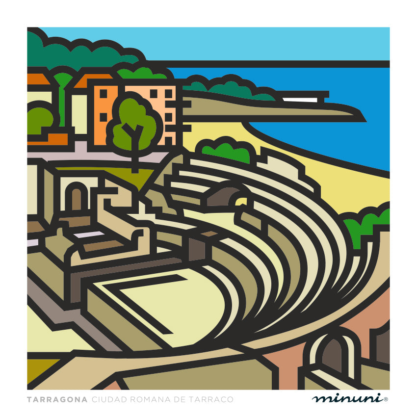 Lámina Ciudad Romana de Tarraco, TARRAGONA